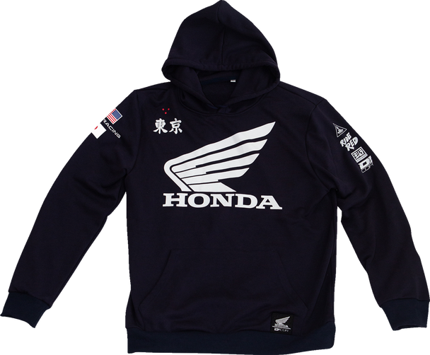 D'COR VISUALS Honda Factory Sweatshirt - Black - XL 85-209-4