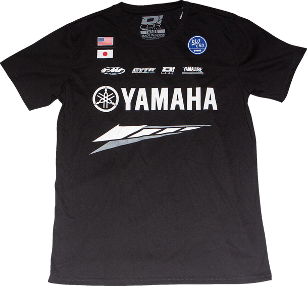 D'COR VISUALS Yamaha Factory T-Shirt - Black - Large 80-126-3