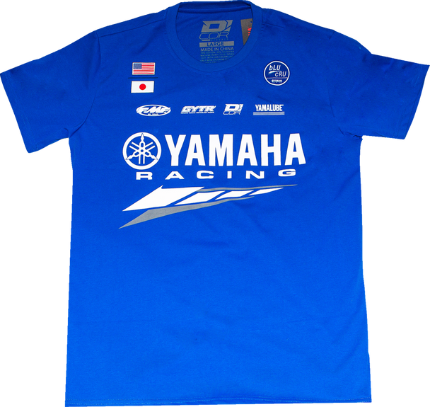 D'COR VISUALS Yamaha Factory T-Shirt - Blue - Medium 80-125-2