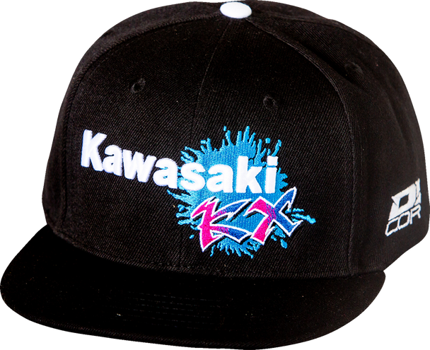 D'COR VISUALS Kawasaki Factory Hat - Black 70-147-1