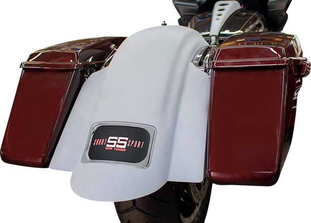 PAUL YAFFE BAGGER NATION Short Rear Fender - Sport - With Black Plate Frame PYO:RF-SS-B