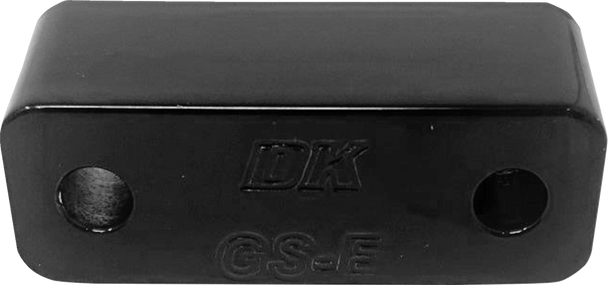 DK CUSTOM PRODUCTS Floorboard Spacer - Black - FL DK-SHF-M8-SFT-SP