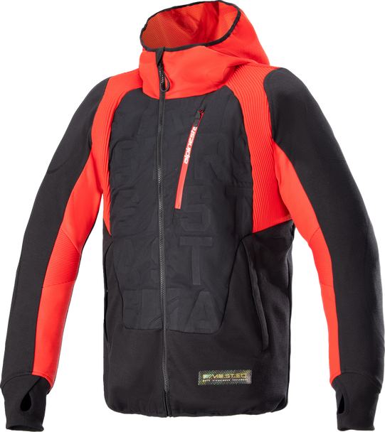 ALPINESTARS MSE Hybrid Hooded Jacket - Black/Red - XL 4201824-1463-XL