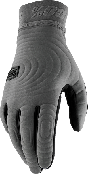 100% Brisker Xtreme Gloves - Charcoal - Small 10030-00006
