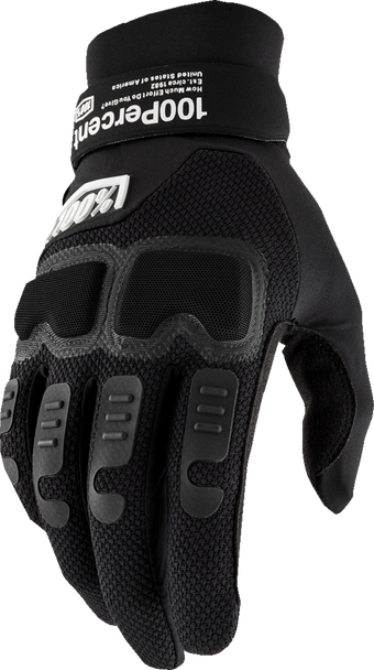 100% Langdale Gloves - Black - Large 10029-00003
