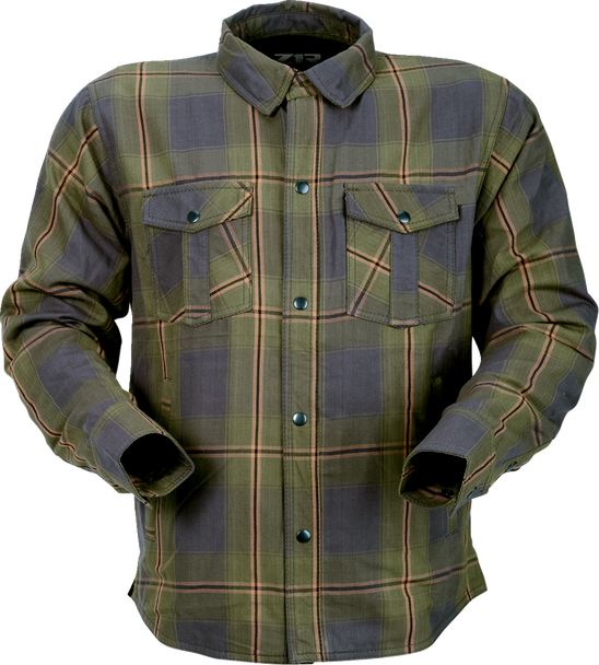 Z1R Flannel Shirt - Olive - Large 3040-3303