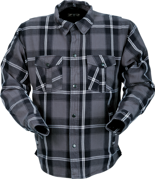 Z1R Flannel Shirt - Gray - 4XL 3040-3291