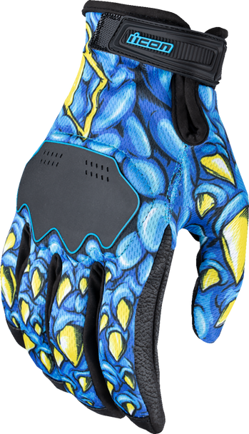 ICON Hooligan* Kryola Kreep Gloves - Blue - Medium 3301-4723