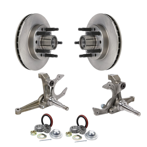 IMCA 3-Piece Metric Spindles 1982-88 with Allstar Rotors Kit