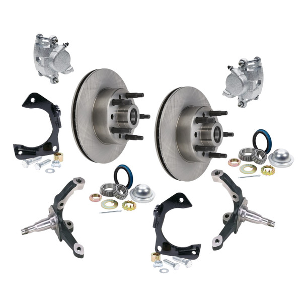 IMCA Mustang II Spindles Calipers with Granada 11" Rotor Kit 5x5