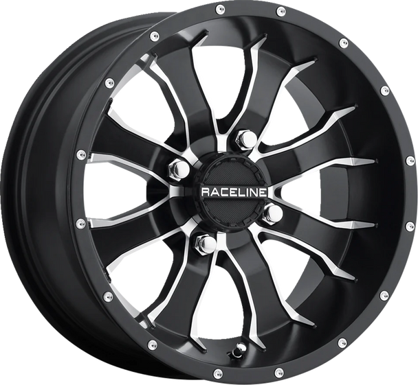 RACELINE WHEELS Wheel - Mamba - Front/Rear - Black/Machined - 12x7 - 4/110 - 5+2 A7727011-52 RACELINE WHEELS Wheel - Mamba - Front/Rear - Black/Machined - 12x7 - 4/110 - 5+2 A7727011-52