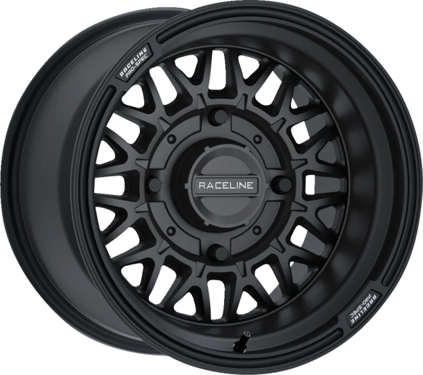 RACELINE WHEELS Wheel - Omega - Front/Rear - Black/Satin - 15x7 - 4/137 - 5+2 (+10 mm) A13B-57037+10