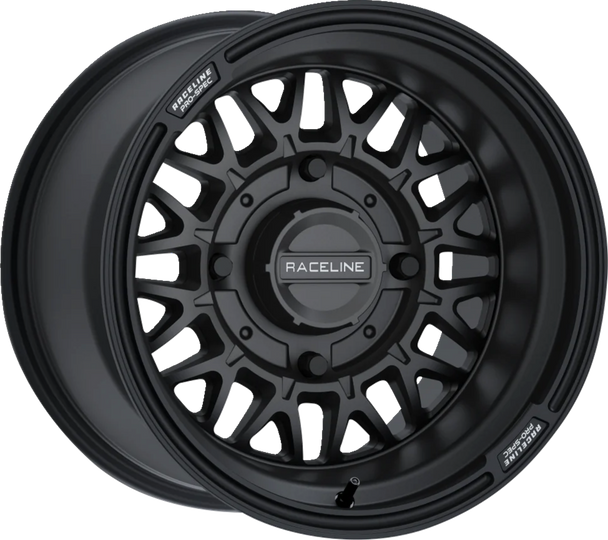 RACELINE WHEELS Wheel - Omega - Front/Rear - Black/Satin - 14x7 - 4/137 - 5+2 (+10 mm) A13B-47037+10