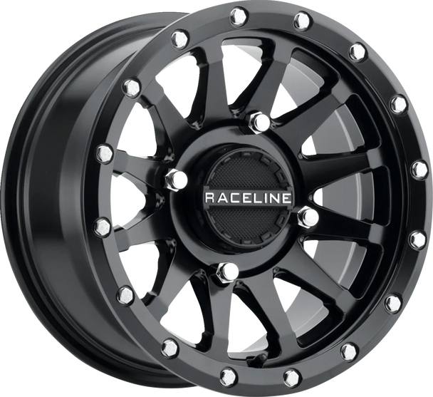RACELINE WHEELS Wheel - Trophy - Simulated Beadlock - Front/Rear - Black - 15x7 - 4/156 - 5+2 (+10 mm) A95B-57056+10