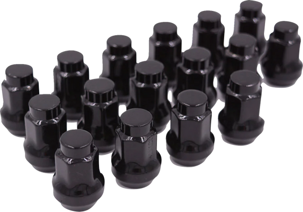 RACELINE WHEELS Lug Nuts - Conical - 3/8"-24 - Black ALUGB-13BX