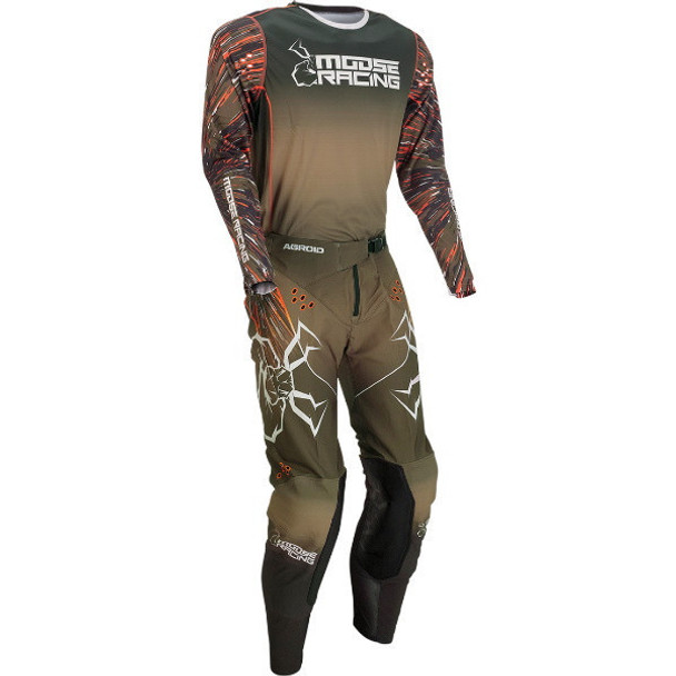 Riding Gear Combo Moose Racing Jersey Small + Pant 30 (sizes: S/30) Agroid Tan
