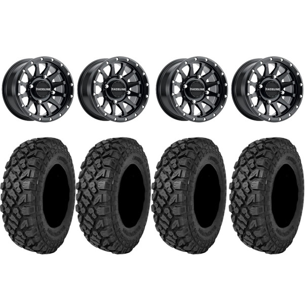 Raceline Hostage 14" UTV Wheels 30" Terra Hook Tires Polaris RZR XP 1000 / PRO XP