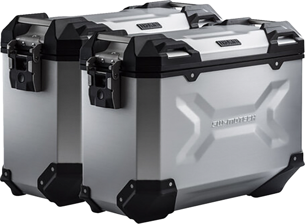 SW-MOTECH TRAX ADV Aluminum Case System - Silver - KTM Super Moto 950/SMR/SMT 990 '05-'13 KFT.04.621.70000/S