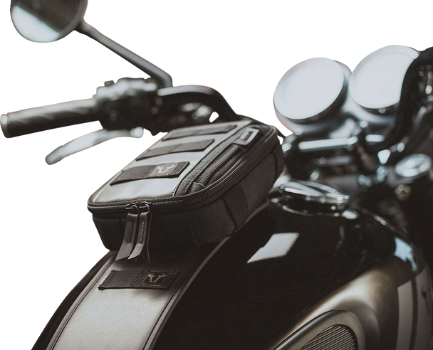 SW-MOTECH Legend Gear Tank Strap System - with LA3 Smartphone Bag - Triumph BC.TRS.11.249.50000