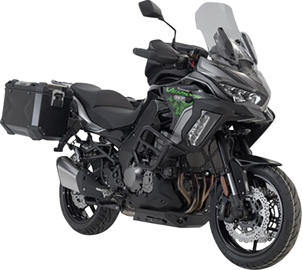 SW-MOTECH TRAX ADV Aluminum Case System - Black - Kawasaki Versys 1000 '18-'23 KFT.08.922.70101/B