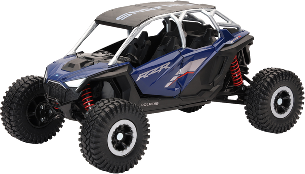NEW RAY TOYS Polaris RZR Pro R4 Rock Crawler - 1:18 Scale - Azure Crystal 58466A