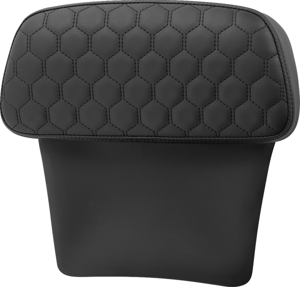 SADDLEMEN Chopped Tour Pak Pad - Honeycomb - Black Stitching - FLH/FLT '14-'24 814-07-154