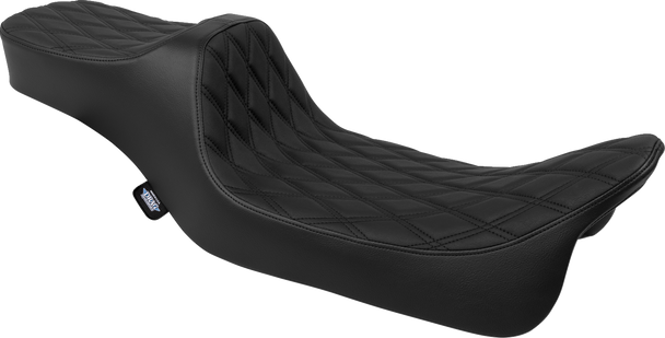 DRAG SPECIALTIES Predator III Seat - Extended Reach - Smooth - FLH/FLT '08-'24 4687A