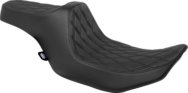 DRAG SPECIALTIES Predator III Seat - Double Diamond - Black - FLT/FLH '23-'24 4686B