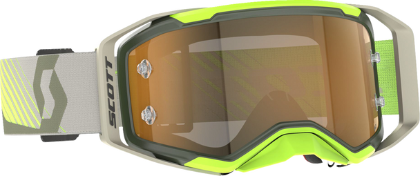 SCOTT Prospect 2.0 AMP Goggle - Kaki Green/Neon Yellow - Gold Chrome 421478-7701324