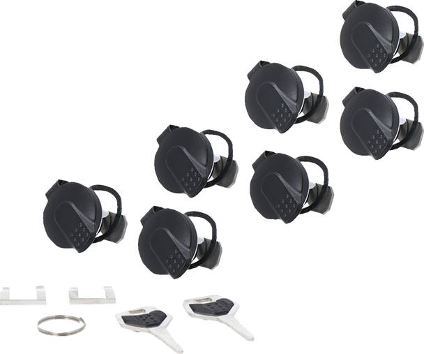 SW-MOTECH TRAX Lock Set - 7 Matching Locks with Keys ALK.00.165.16200