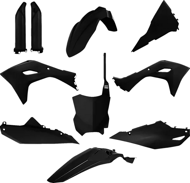 POLISPORT Body Kit - With Fork Guards - Black - Kawasaki - KX 250/450 F 91362