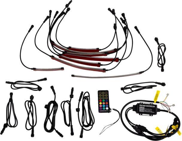 MOOSE RACING Underglow Kit - 8 PC 75-200-MSE