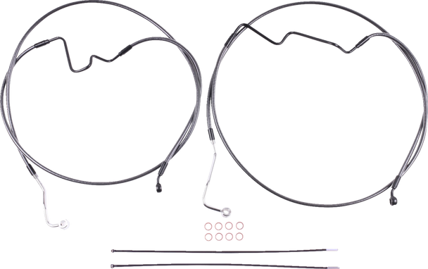 MAGNUM SHIELDING Brake Line Kit - Lower - BP - +4" - 35? Radial AS470164RAD
