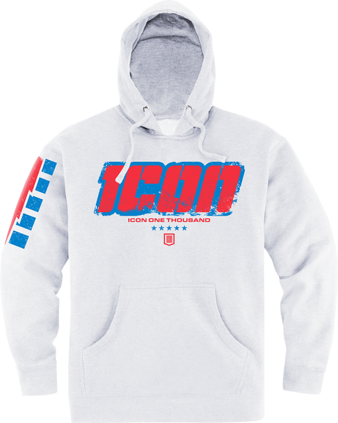 ICON Intercept 84* Hoodie - White - Small 3050-6937