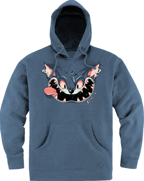 ICON Nine Lives* Hoodie - Storm Blue - Large 3050-6933