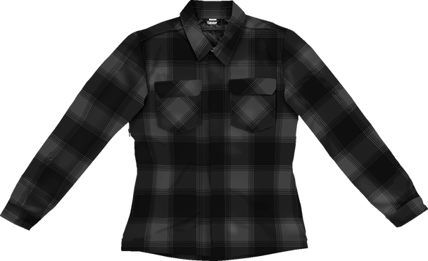 ICON Women's Fallblock CX Flannel Jacket - Black - Large 2822-1672