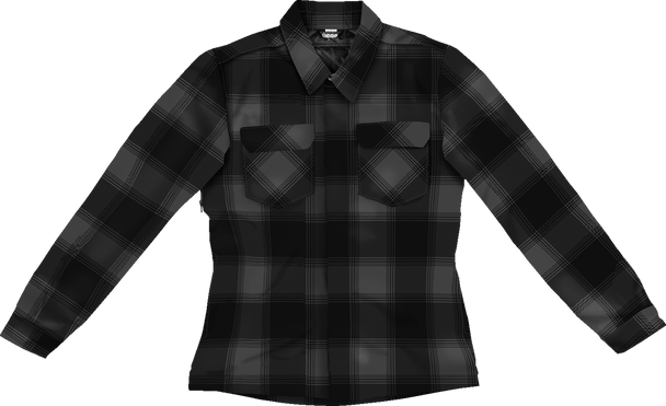 ICON Women's Fallblock CX Flannel Jacket - Black - 3XL 2822-1675