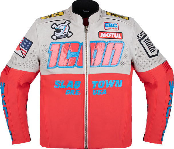 ICON Slabtown Intercept 84* Jacket - Red - Small 2820-6980