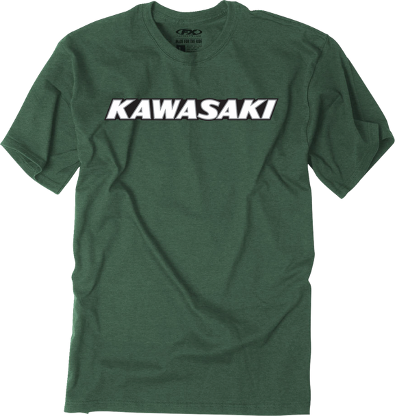 FACTORY EFFEX Kawasaki Vintage T-Shirt - Forest Green - XL 28-87126
