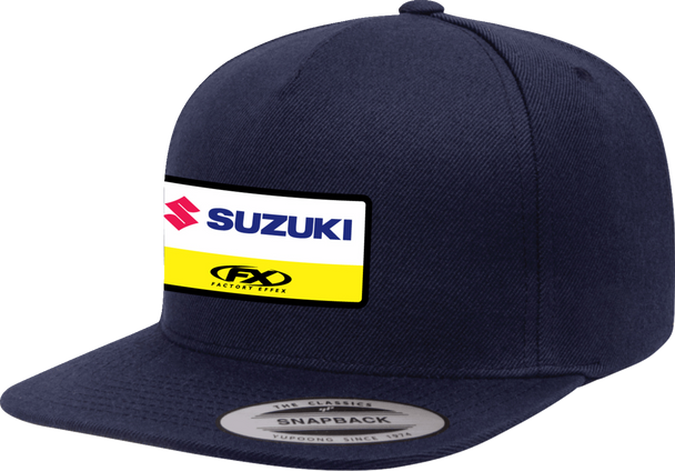 FACTORY EFFEX Suzuki Victory Snapback Hat - Royal Blue 28-86402