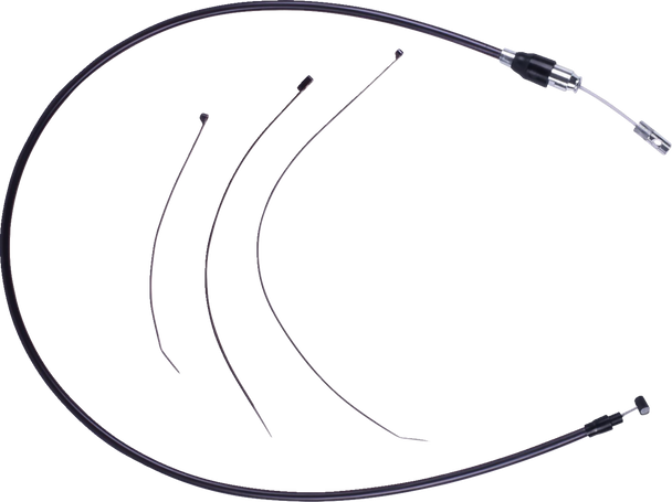 DRAG SPECIALTIES Quick Connect Clutch Cable - Upper - Black/Chrome 4323810HE