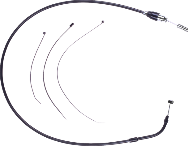 DRAG SPECIALTIES Quick Connect Clutch Cable - Upper - Black/Black 6323902HE