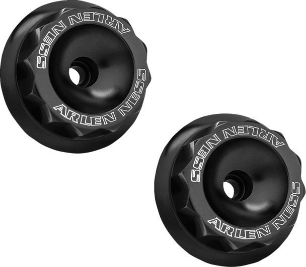 ARLEN NESS Fork Nut Cover - Black 120-002-10B