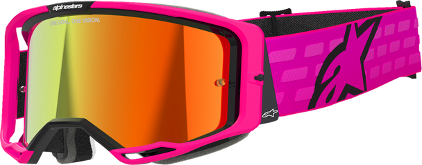 ALPINESTARS GOGGLES Vision 8 Goggle - Corp - Pink - Red Mirror 5101625-3083