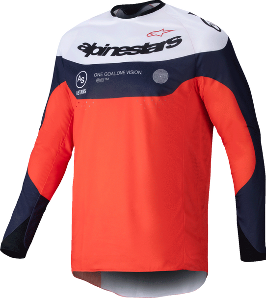 ALPINESTARS Pro-Dura Jersey - Navy/Orange/White - Large 3760125-7162-L