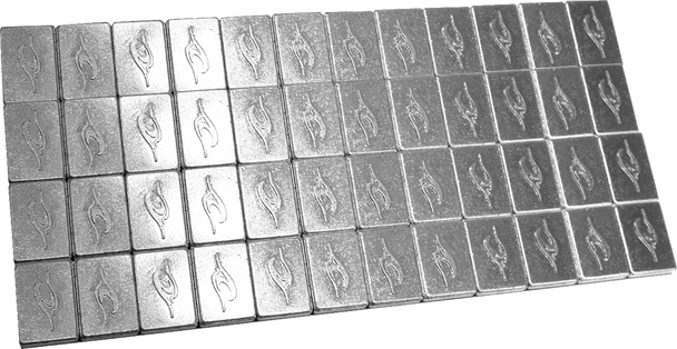 COASTAL MOTO Wheel Weights - Polished - 0.25 oz - 48 Pack WWKIT-25-12P