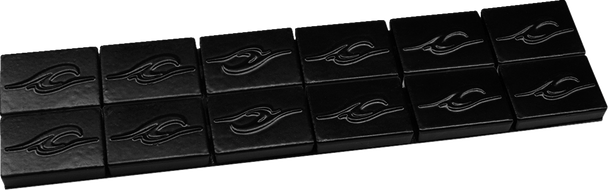 COASTAL MOTO Wheel Weights - Black - 1 oz - 12 Pack WWKIT-10-12B