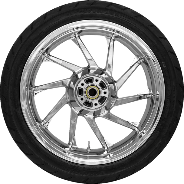COASTAL MOTO Hurricane Rear Wheel - Chrome (18") | Dunlop Tire (180/55B18) PKG-HUR185CH-ABST