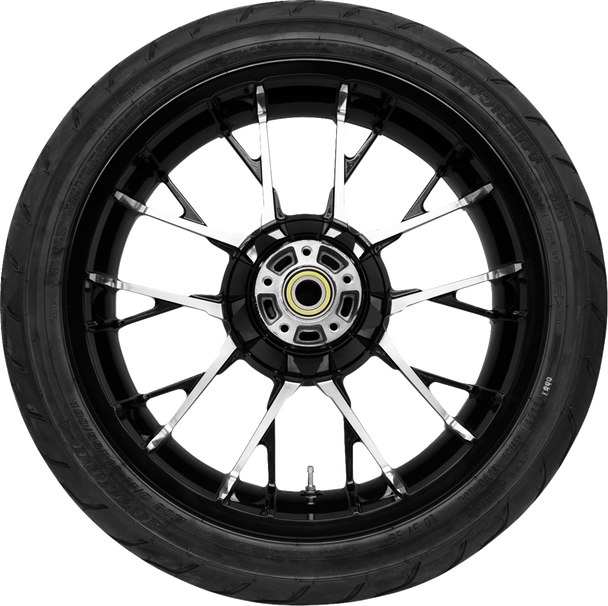 COASTAL MOTO Marlin Rear Wheel - Black Cut (18") | Dunlop Tire (180/55B18) PKG-MAR185BC-ABST