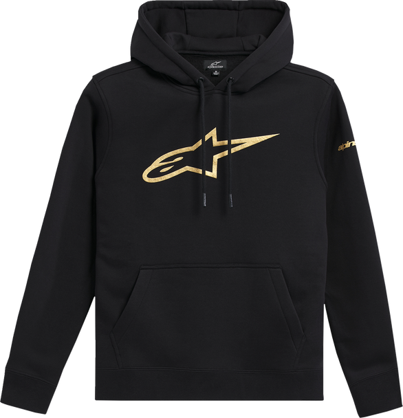 ALPINESTARS Gilded Pullover Hoodie - Black/Gold - 2XL 1244-51480-1059-2X